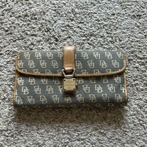 Dooney & Bourke Brown Monogram Clutch